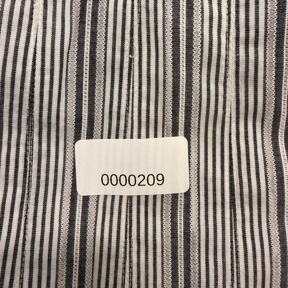 Talbots Striped ALine Flare Skirt Womens 8P White Gray Lined Mitered Chevron VTG - Picture 8 of 8